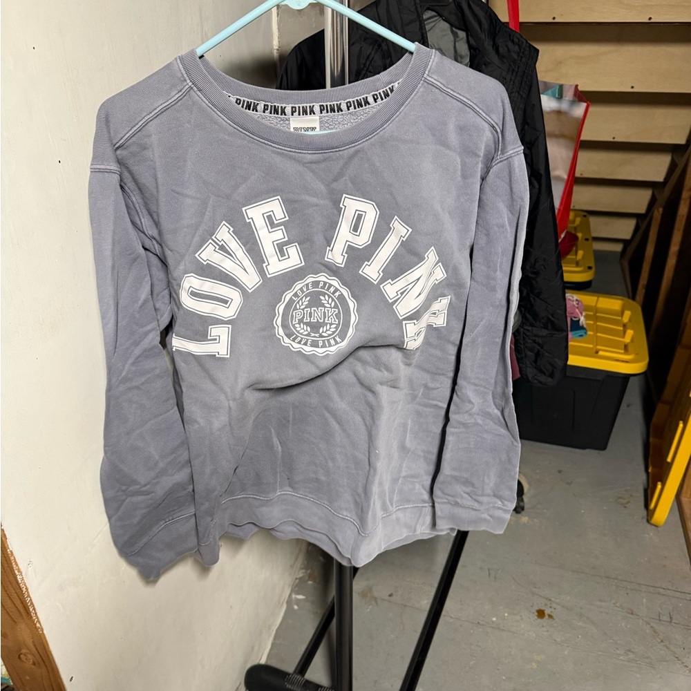 PINK Victoria's Secret Gray Sweatshirt